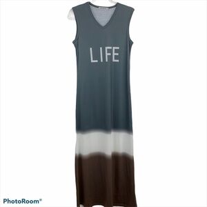 MISSLOOK Maxi “LIFE” Tee Shirt Dress Size S